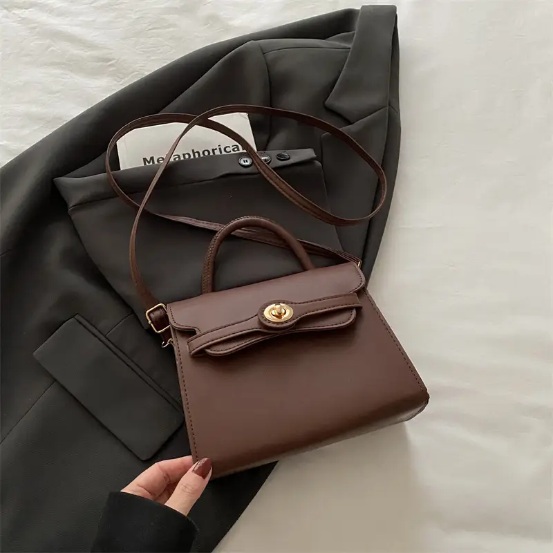 White Korean Style Square Handbag 2025 Spring - Image 4