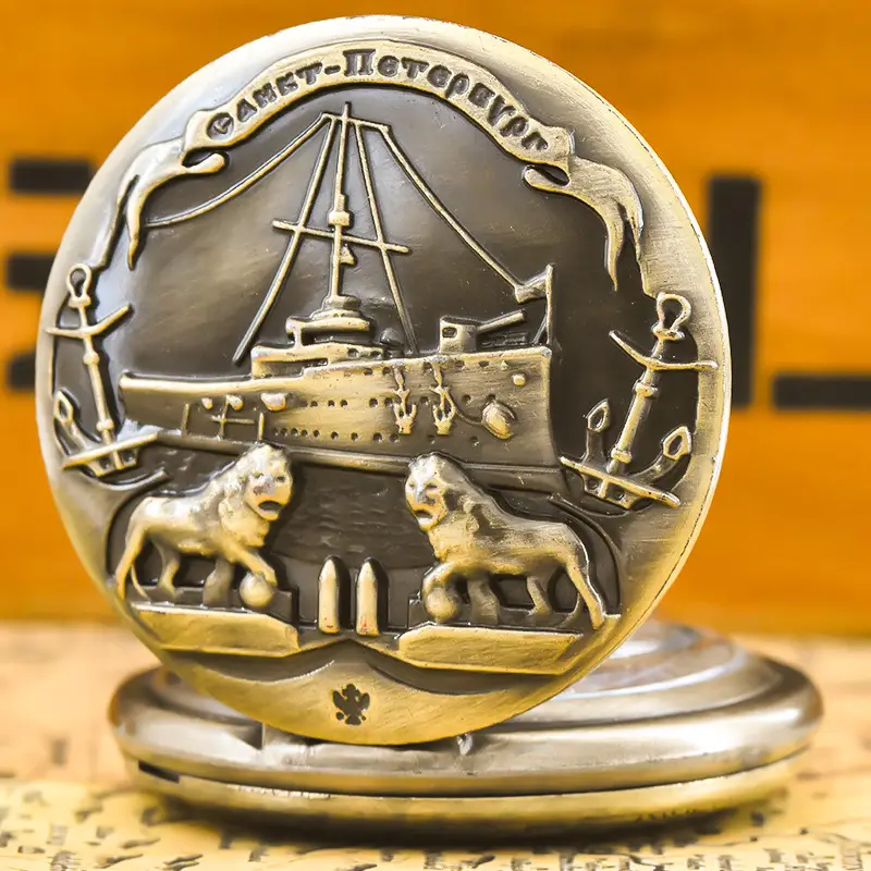 U.S. Constitution Sailboat Pocket Watch Necklace for Men Women — feature 11