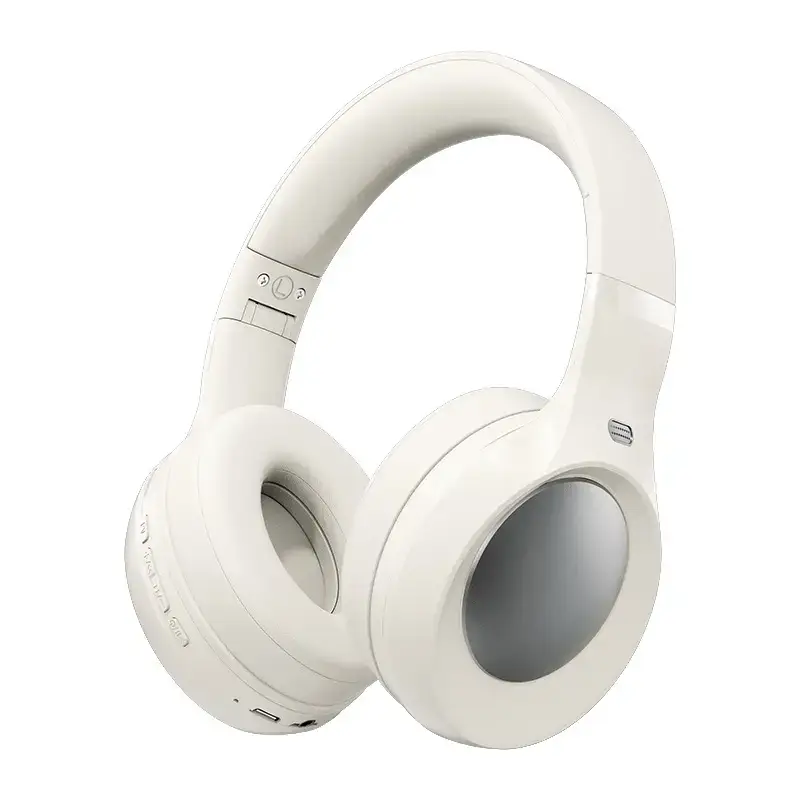 Purple Over-Ear Wireless Headphones with Noise Reduction