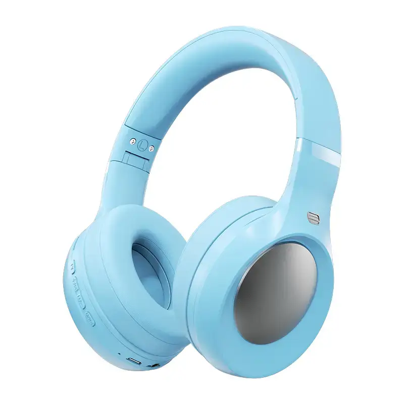 Purple Over-Ear Wireless Headphones with Noise Reduction