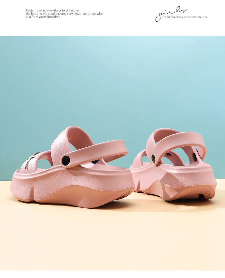 Women's Black Double Strap Thick Slippers Summer β feature 22