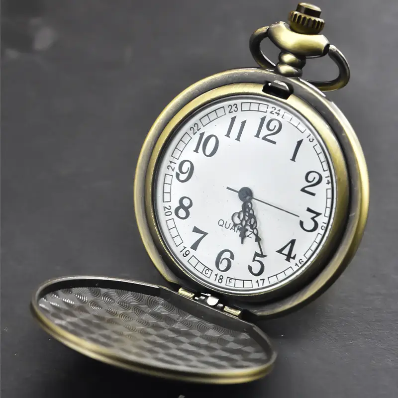 Vintage Bronze Pocket Watch with Anchor Navigation Map - Image 18