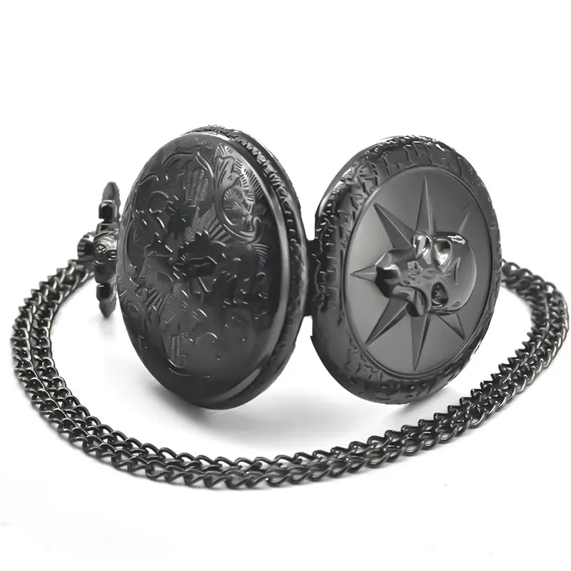 Vintage Bronze Pocket Watch with Anchor Navigation Map — feature 11