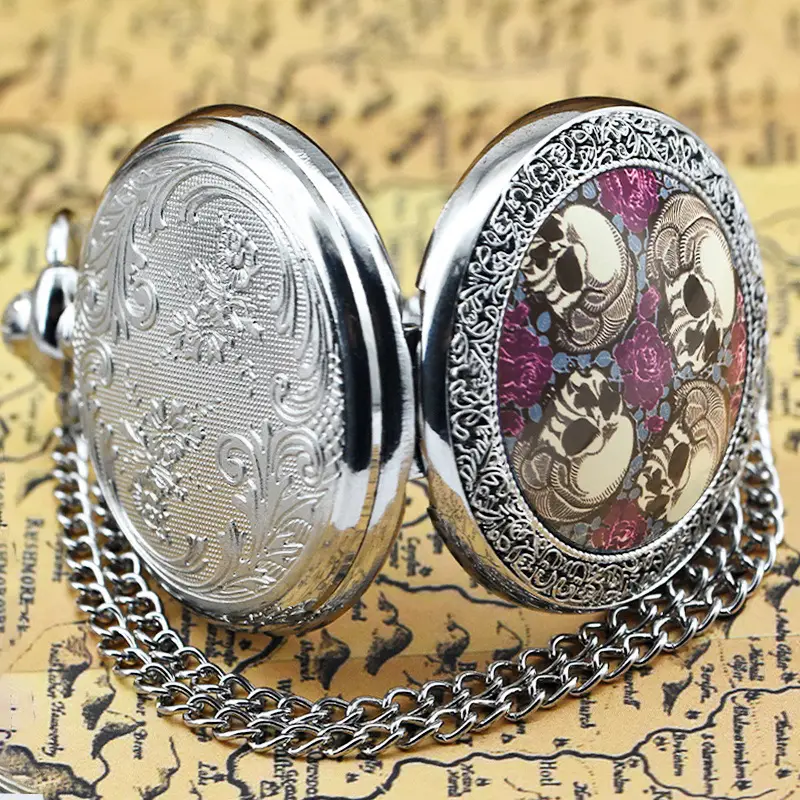 Vintage Bronze Pocket Watch with Anchor Navigation Map — feature 27