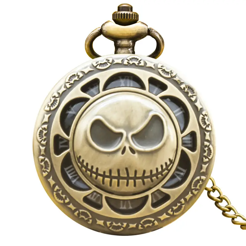 Vintage Bronze Pocket Watch with Anchor Navigation Map - Image 3