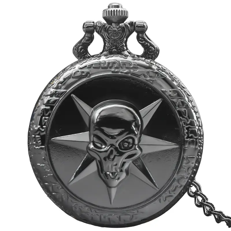 Vintage Bronze Pocket Watch with Anchor Navigation Map - Image 7