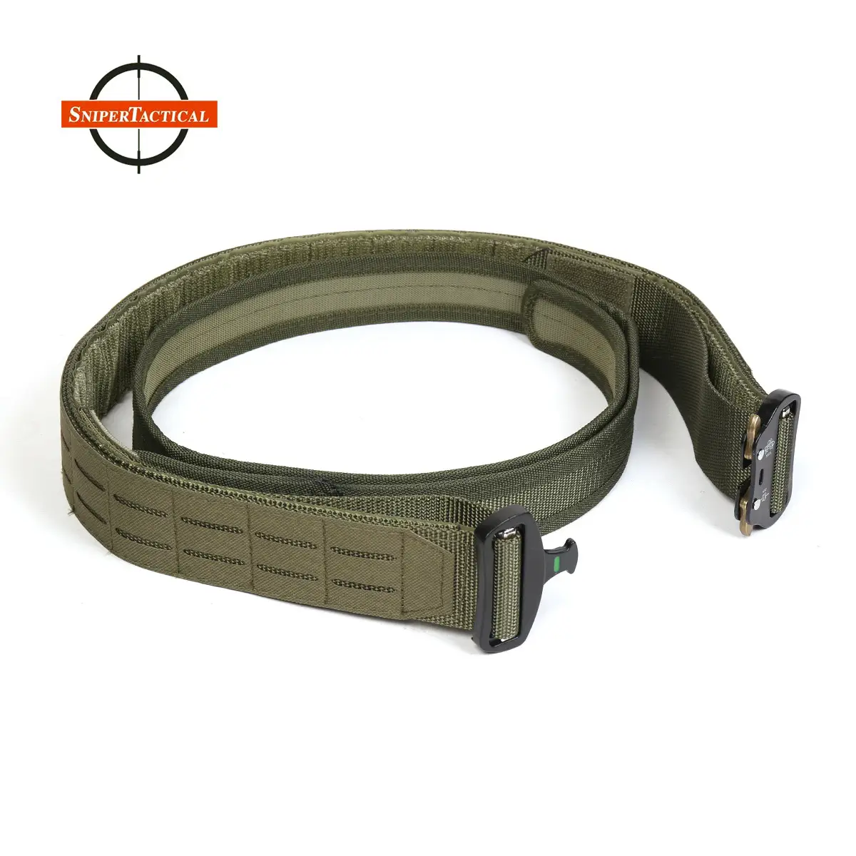 Military Tactical Belt Double Layer Quick Release Men