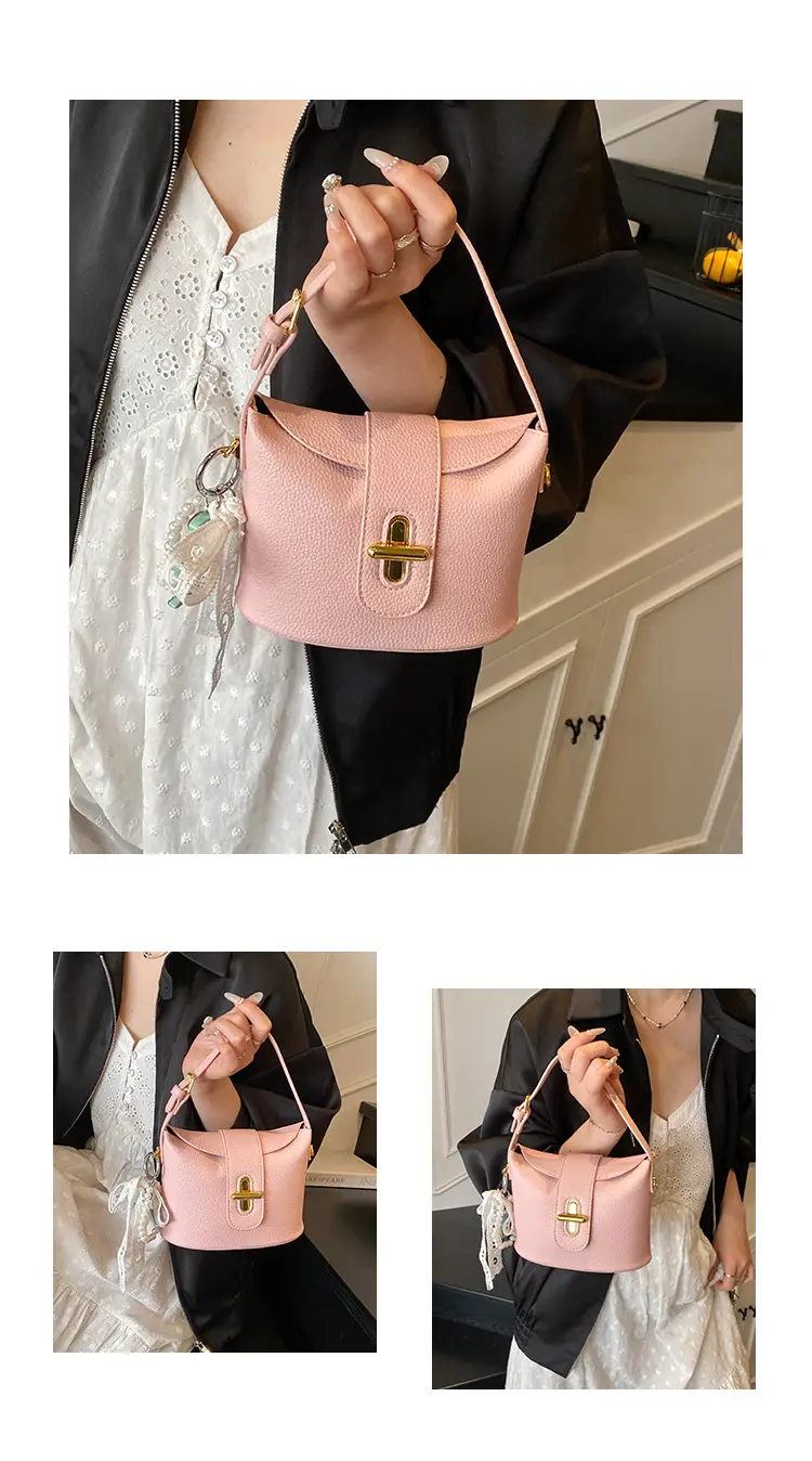 Pink Leather Shoulder Bag for Women 2025 — feature 8