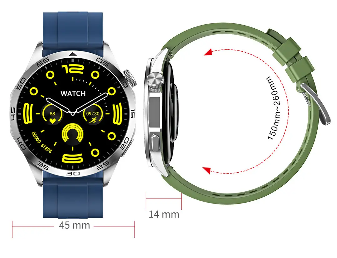 Cross-border watch4 smart watch GT4 round screen smart watch HD full touch Bluetooth call heart rate blood pressure — feature 14