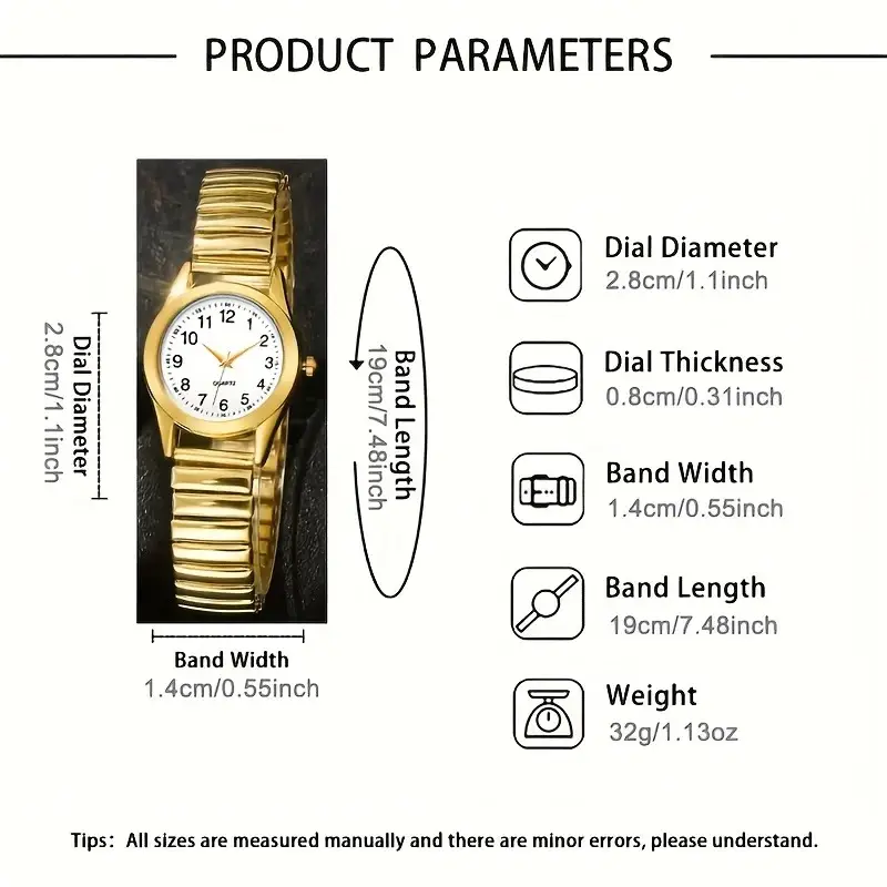 Men's Large Digital Dial Women's Watch with Spring Elastic Band, Suitable for Middle-Aged and Elderly, Activity Gift Quartz Watch, Men's Watch with Large Dial — feature 11