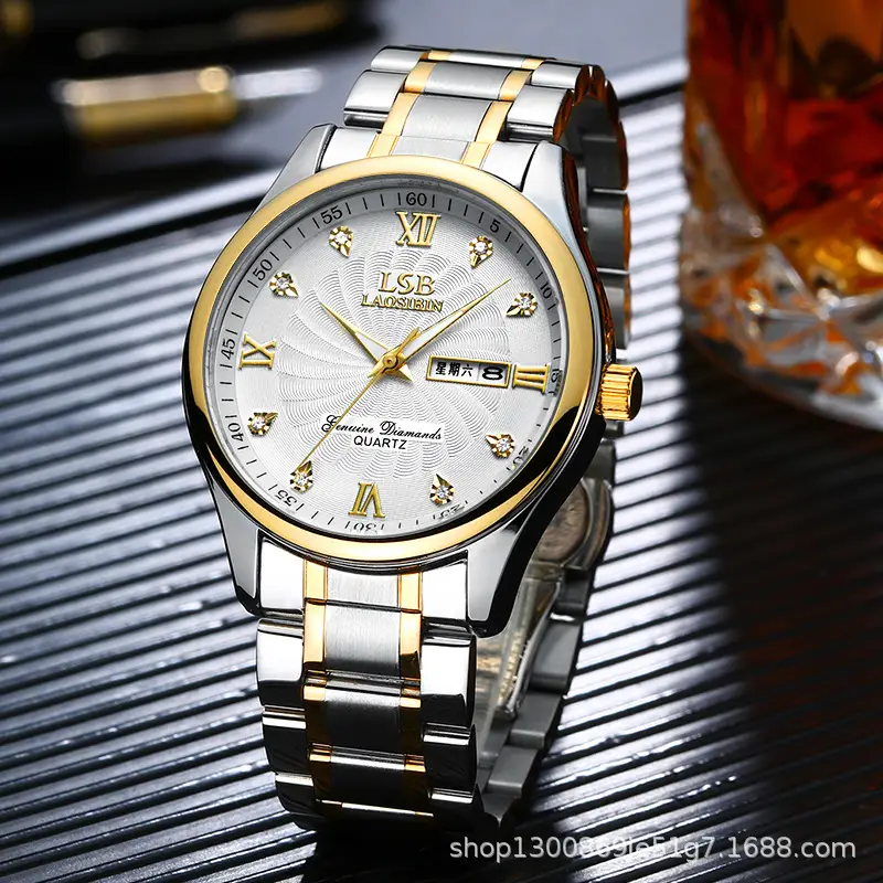 Laudible Quartz Men's Gold Stainless Steel Watch - Image 5