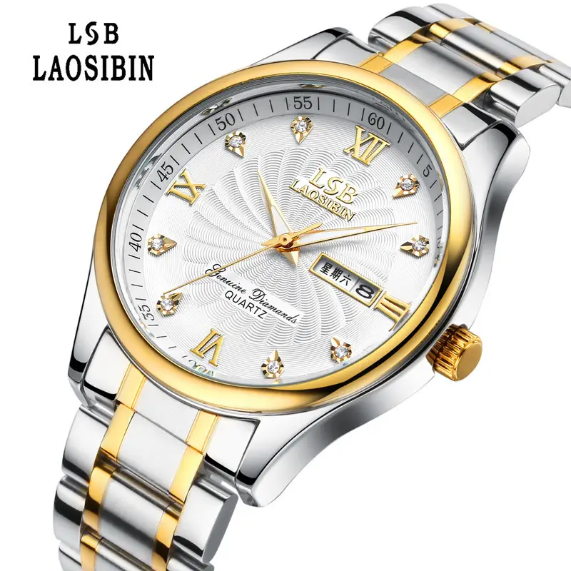 Laudible Quartz Men's Gold Stainless Steel Watch - Image 7