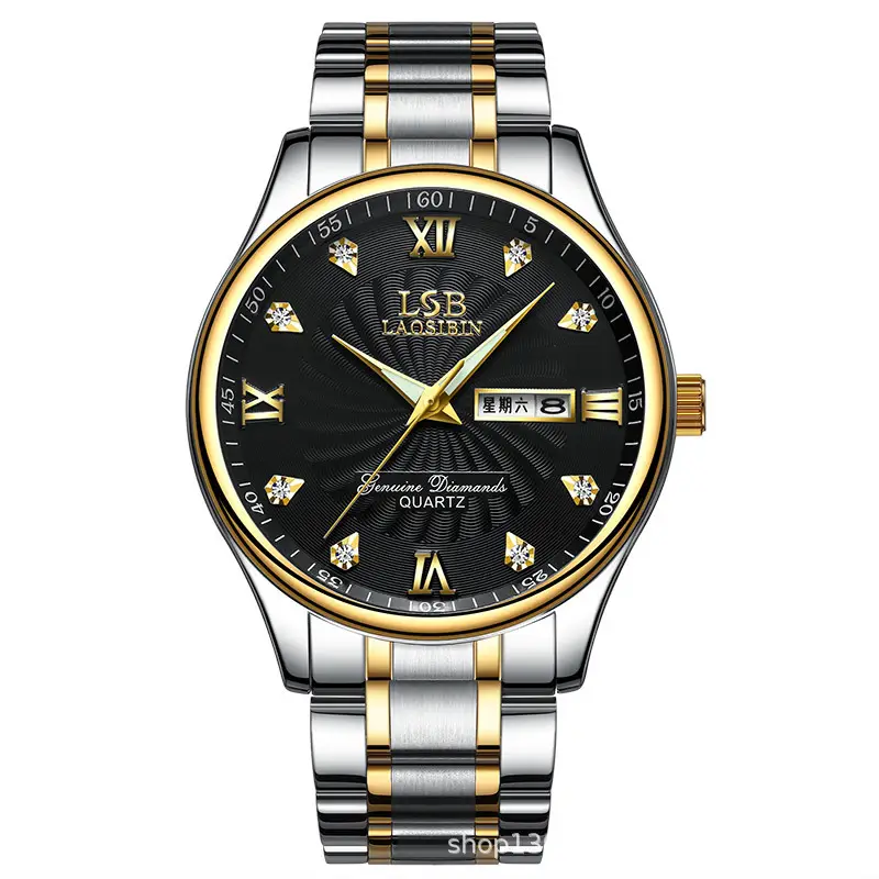 Laudible Quartz Men's Gold Stainless Steel Watch - Image 2