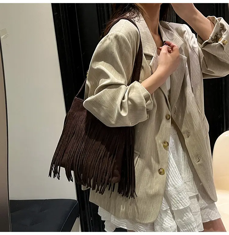 Frosted Shoulder Crossbody Bag Tan Women 2025 — feature 14