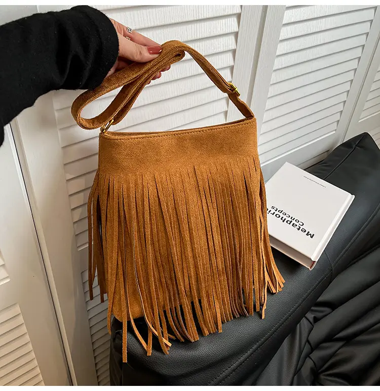 Frosted Shoulder Crossbody Bag Tan Women 2025 — feature 19