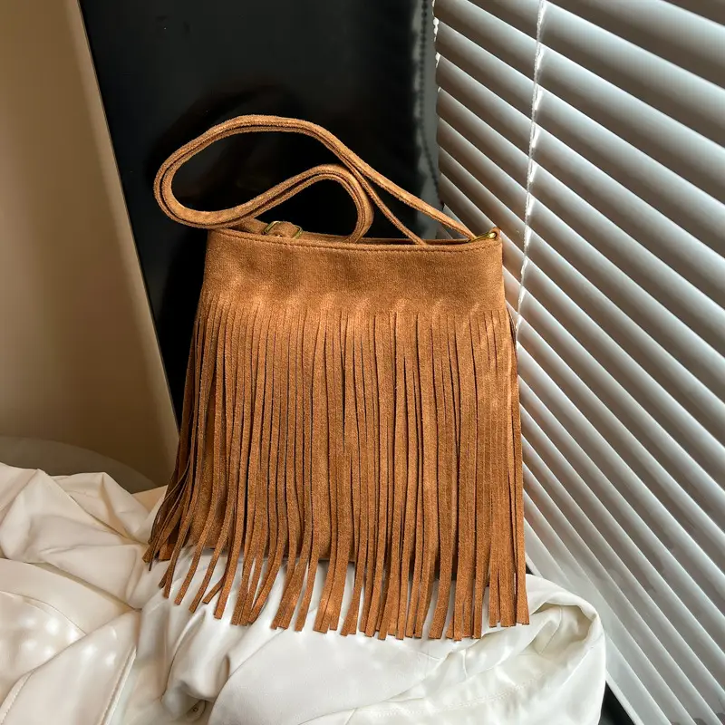Frosted Shoulder Crossbody Bag Tan Women 2025 - Image 2