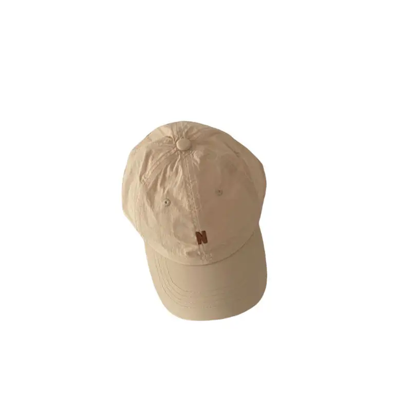 Black Kids Cap with Letter Embroidery Summer Sunshade Hat - Image 14