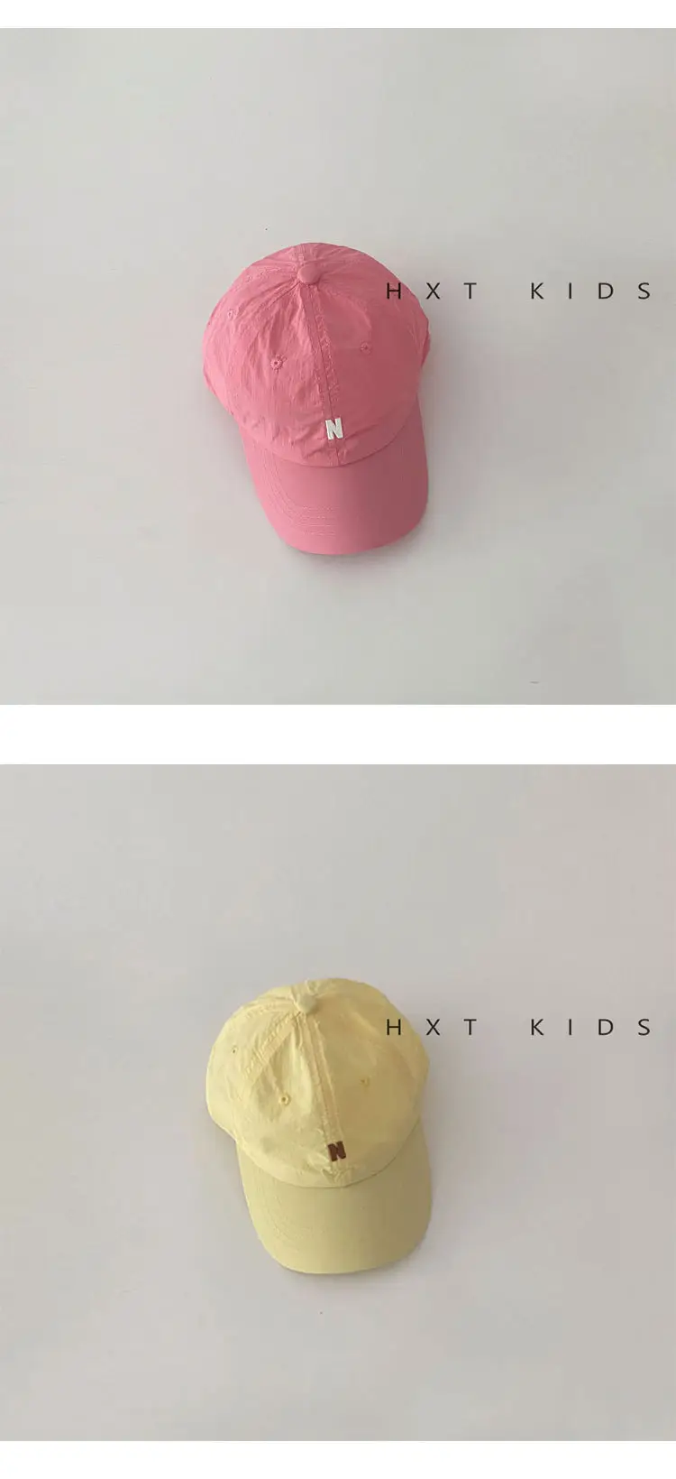 Black Kids Cap with Letter Embroidery Summer Sunshade Hat — feature 10