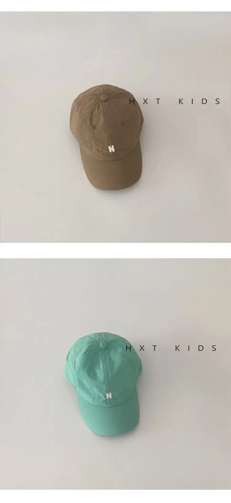 Black Kids Cap with Letter Embroidery Summer Sunshade Hat — feature 12