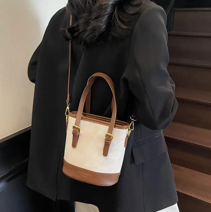 Women's Contrasting Color Handbag 2025 New - Image 7