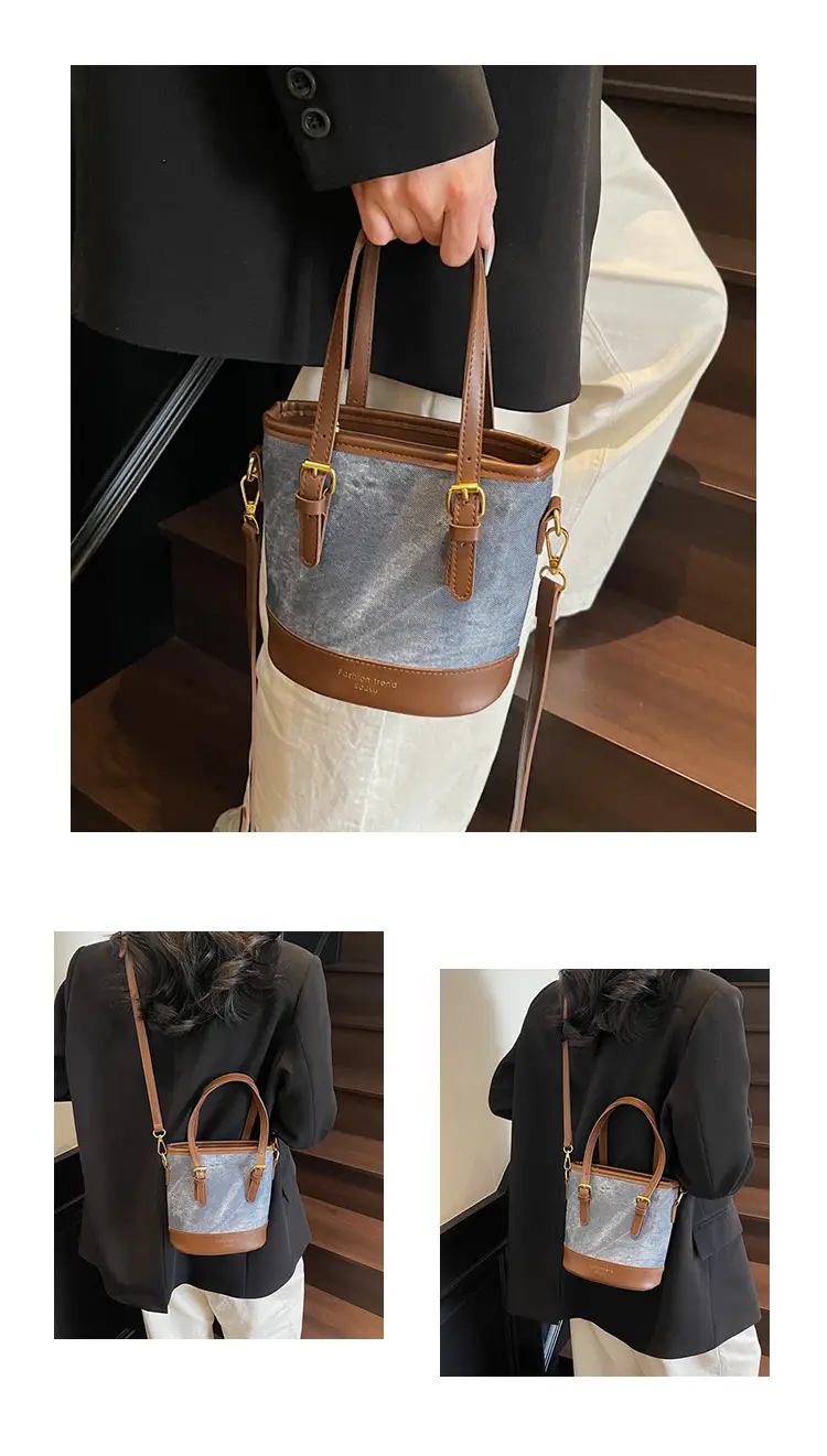 Women's Contrasting Color Handbag 2025 New — feature 14