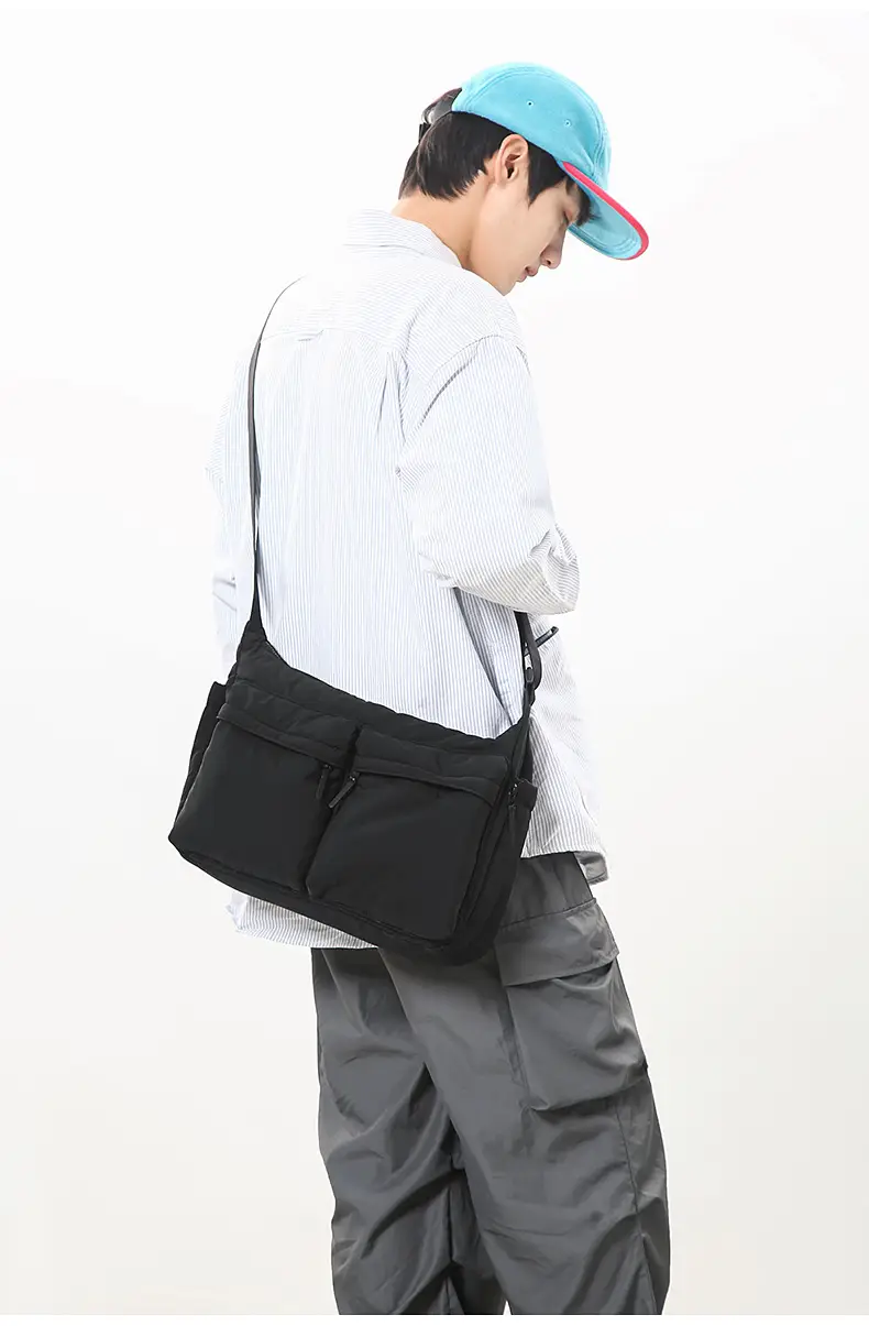Green Nylon Crossbody Bag for Women Couple Travel Commute — feature 17