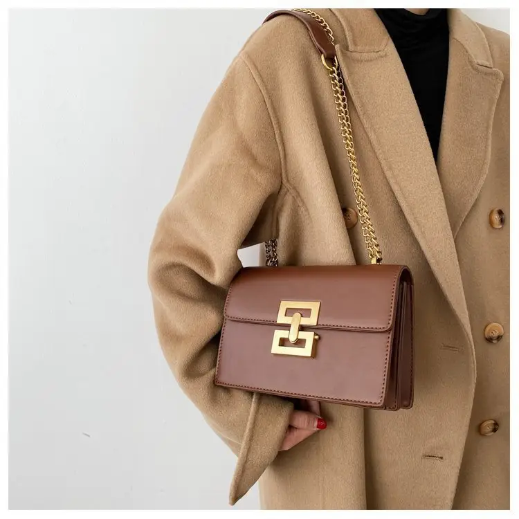Black Gold Chain Shoulder Bag for Women — feature 12
