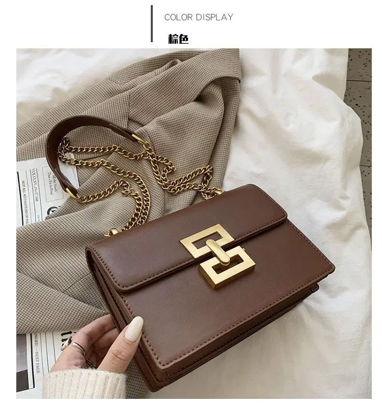 Black Gold Chain Shoulder Bag for Women — feature 4