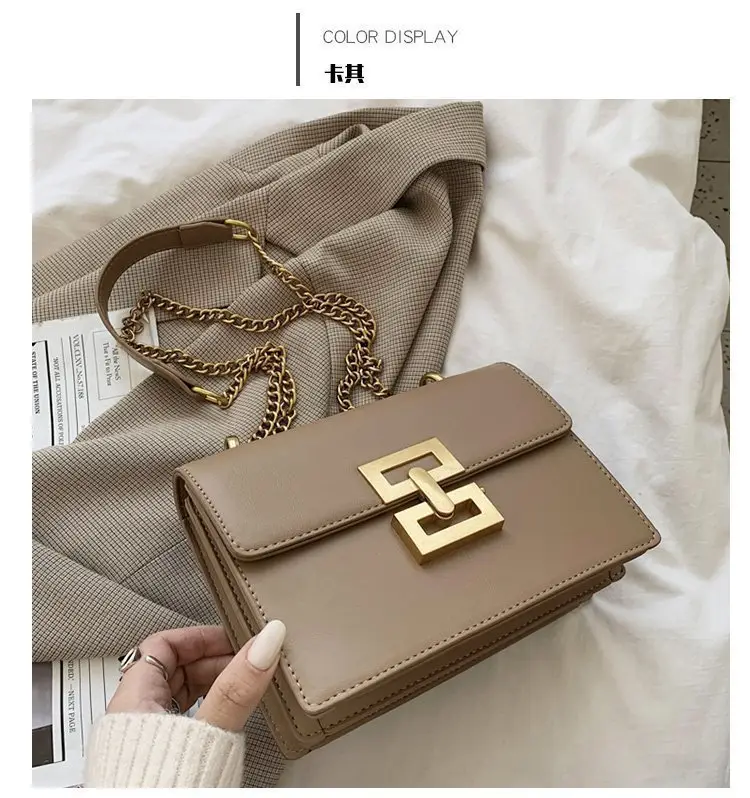 Black Gold Chain Shoulder Bag for Women — feature 5