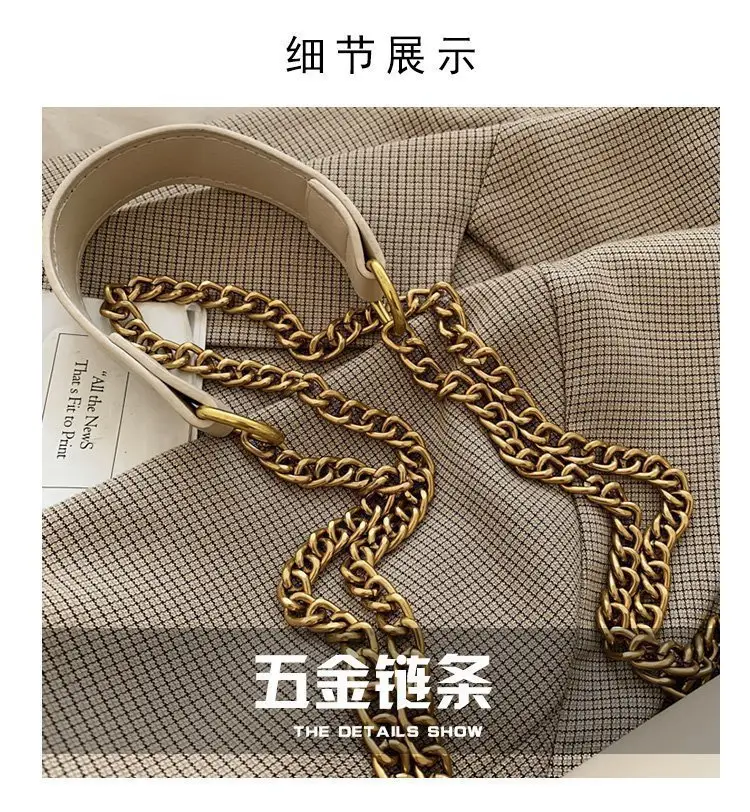 Black Gold Chain Shoulder Bag for Women — feature 6