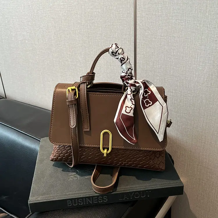 Women's Cream White Crossbody Shoulder Bag with Bow - Image 7