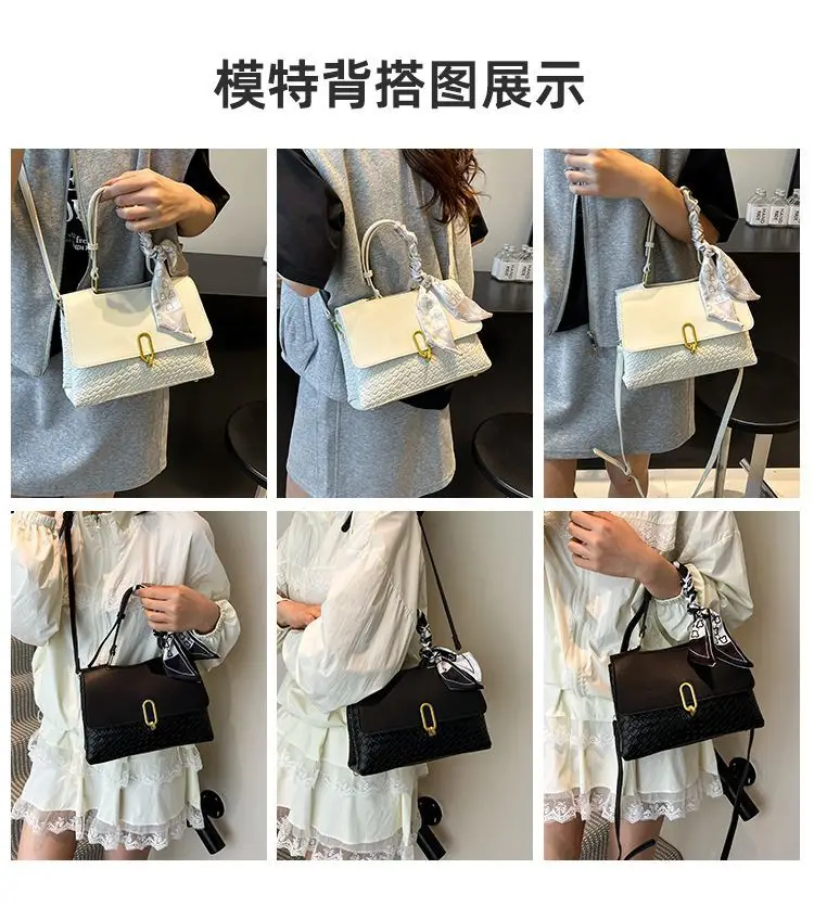 Women's Cream White Crossbody Shoulder Bag with Bow — feature 2