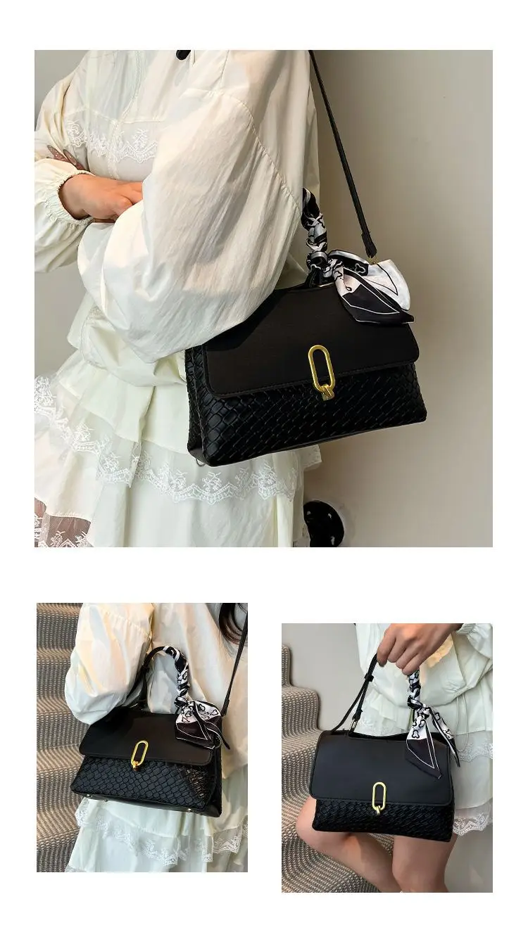 Women's Cream White Crossbody Shoulder Bag with Bow — feature 5