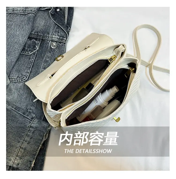 Women's Cream White Crossbody Shoulder Bag with Bow — feature 8