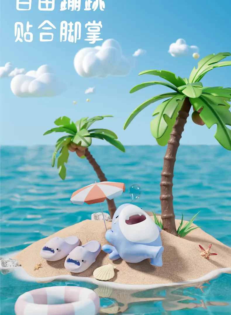 Cute Cartoon Macey Shark Children's Slippers 2025 Summer New Boys and Girls Indoor Home Baby Sandals — feature 6