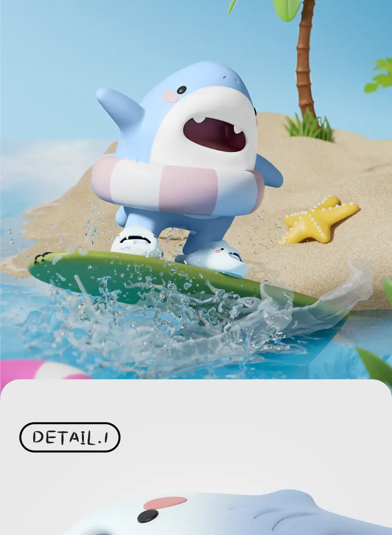 Cute Cartoon Macey Shark Children's Slippers 2025 Summer New Boys and Girls Indoor Home Baby Sandals — feature 9