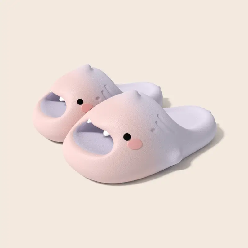 Cute Cartoon Macey Shark Children's Slippers 2025 Summer New Boys and Girls Indoor Home Baby Sandals
