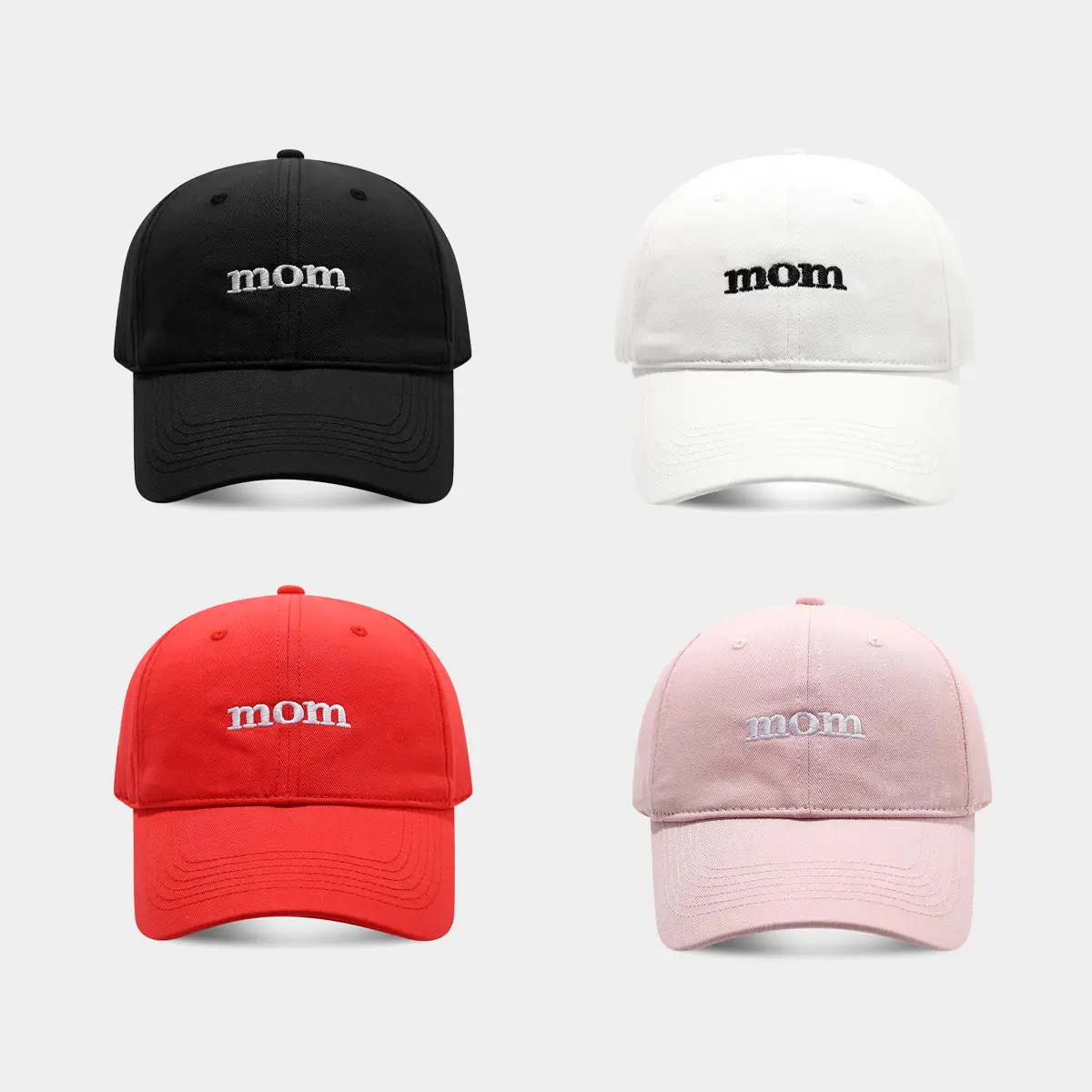 Mom Embroidered Baseball Cap Women Face-Slimming Autumn Sun Hat - Image 8