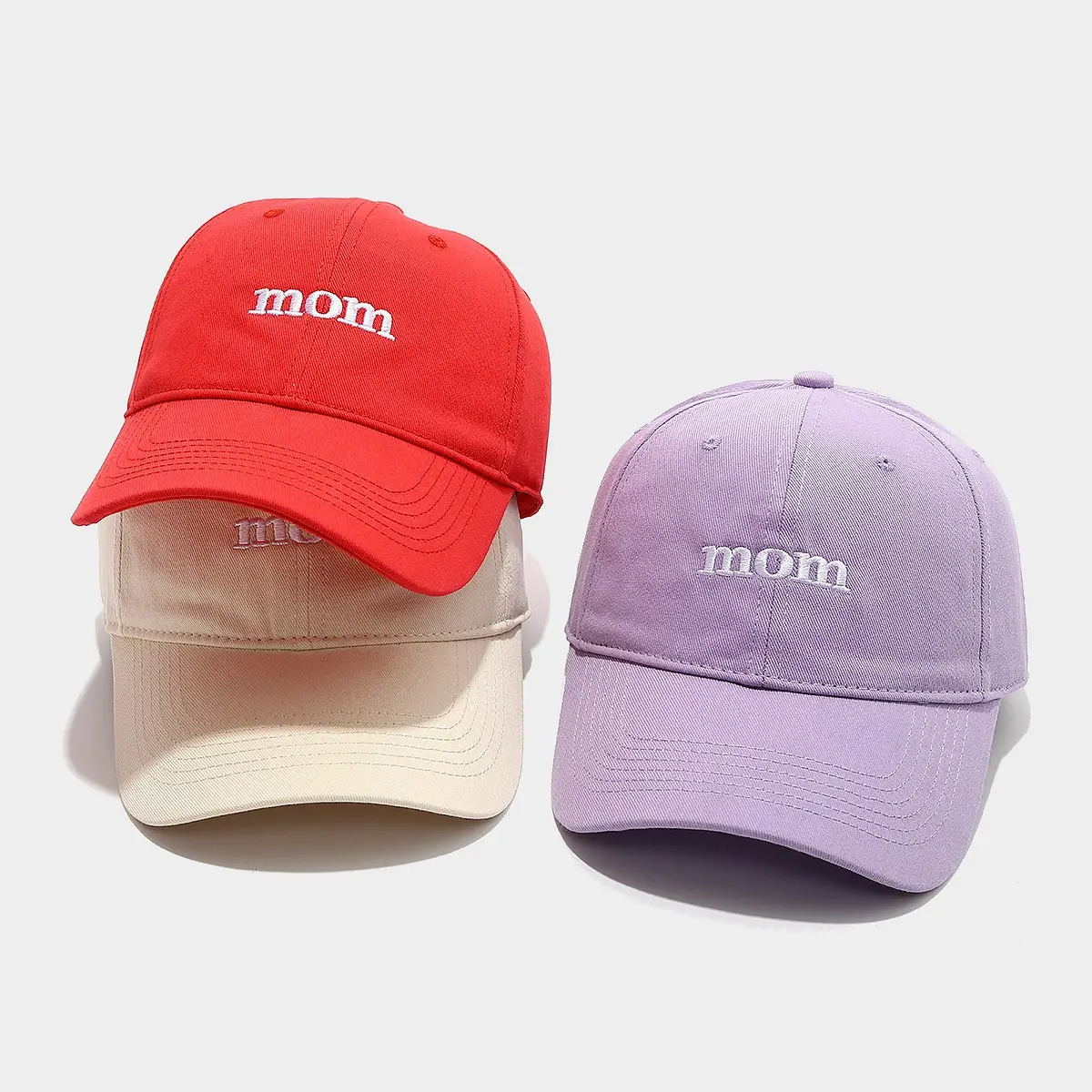 Mom Embroidered Baseball Cap Women Face-Slimming Autumn Sun Hat — feature 2