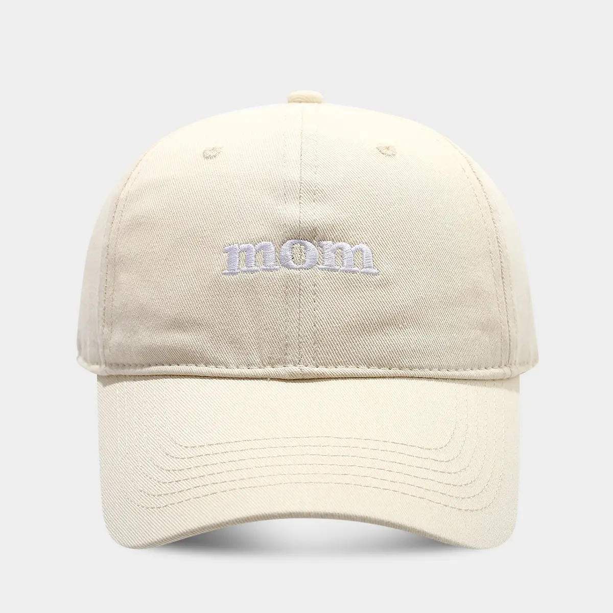 Mom Embroidered Baseball Cap Women Face-Slimming Autumn Sun Hat - Image 3