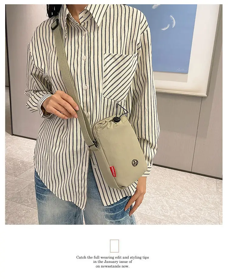 Yellow One-Shoulder Mobile Phone Crossbody Bag — feature 2
