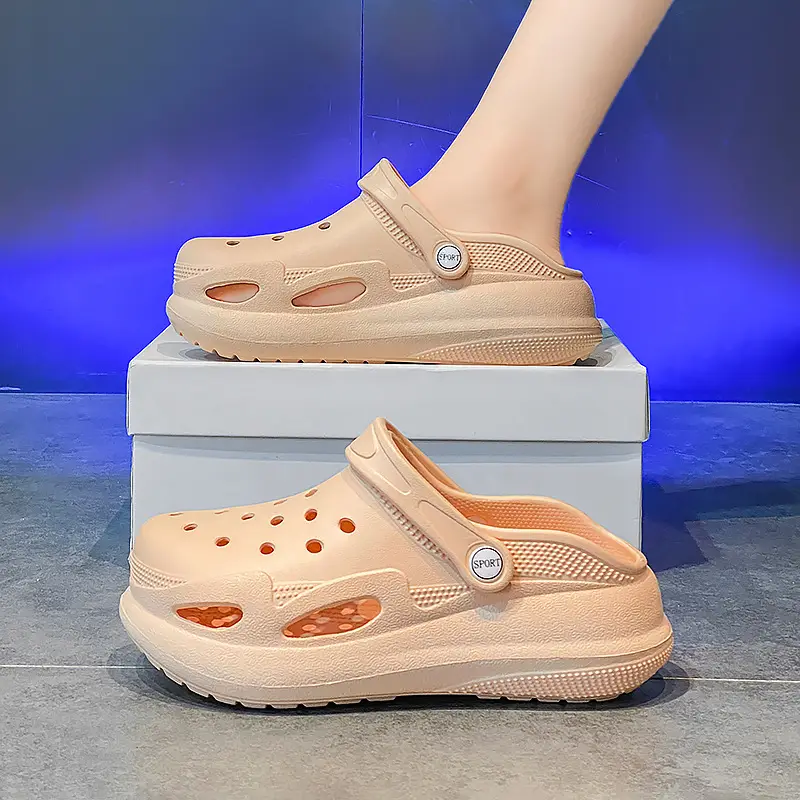 New Cave Shoes Women's Sandals Home Thick Sole Outer Wear Slippers Casual Beach Shoes Women's Baotou Sandals Wholesale - Image 5