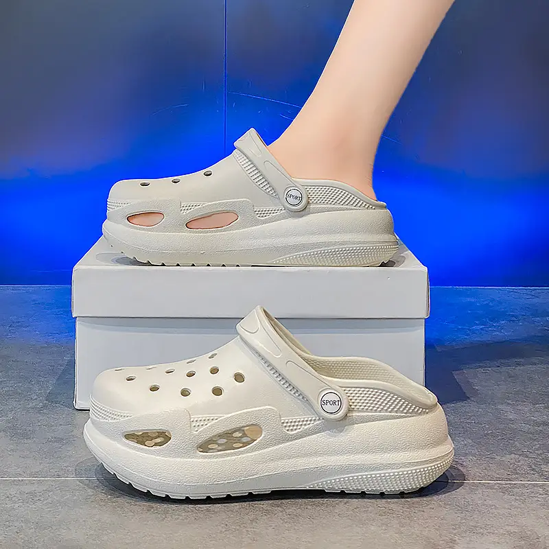 New Cave Shoes Women's Sandals Home Thick Sole Outer Wear Slippers Casual Beach Shoes Women's Baotou Sandals Wholesale - Image 6