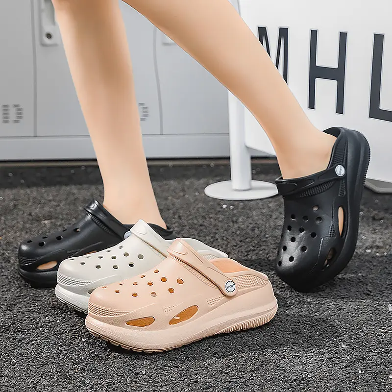 New Cave Shoes Women's Sandals Home Thick Sole Outer Wear Slippers Casual Beach Shoes Women's Baotou Sandals Wholesale - Image 7