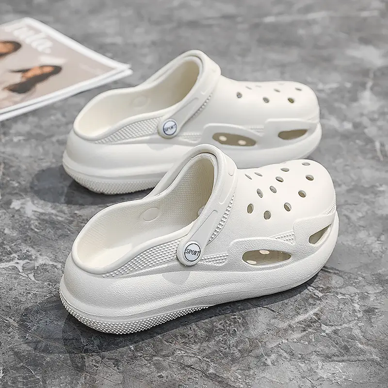 New Cave Shoes Women's Sandals Home Thick Sole Outer Wear Slippers Casual Beach Shoes Women's Baotou Sandals Wholesale - Image 2