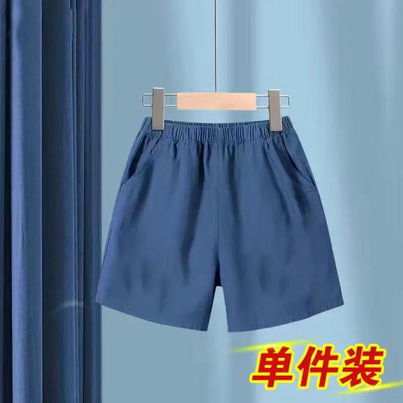 Blue Ice Silk Denim Shorts for Girls Large 2025 - Image 13