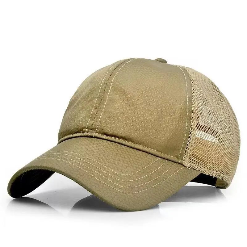 Men's Light Green Mesh Baseball Cap Summer Outdoor - Image 14