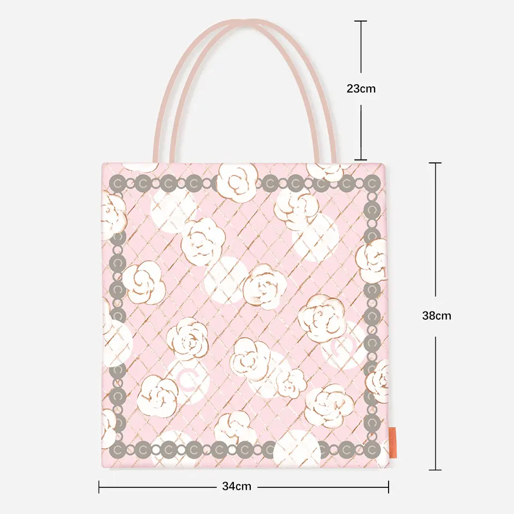 2025 Pink Rose Print Shoulder Bag for Students - Image 2