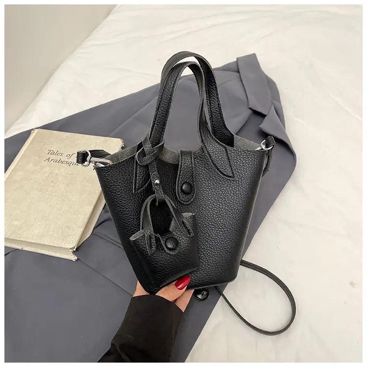 Korean Style Beige Leather Bucket Bag 2026 — feature 44