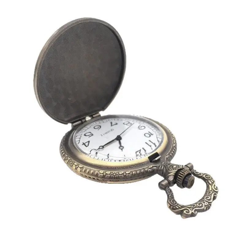China Bronze Gold Pocket Watch for Men Women - Image 5